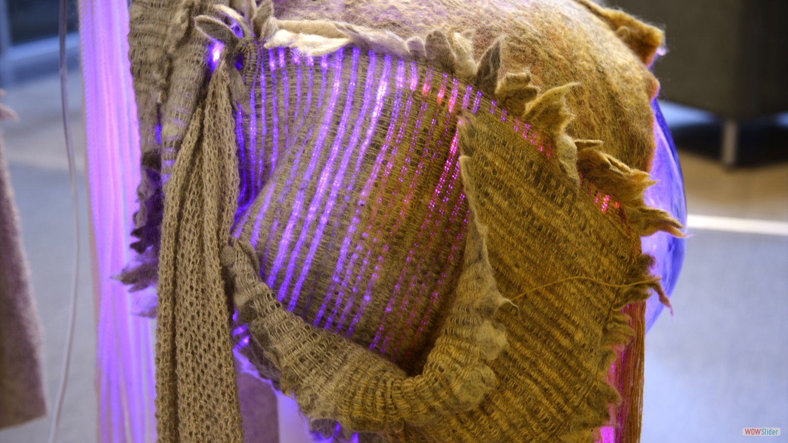 Feutre, maille et fibre mère : Toison agro-vestimentaire, le vêtement INTERCONNECTÉ (2025) Annie Pilote, crédit : Paul Cimon
